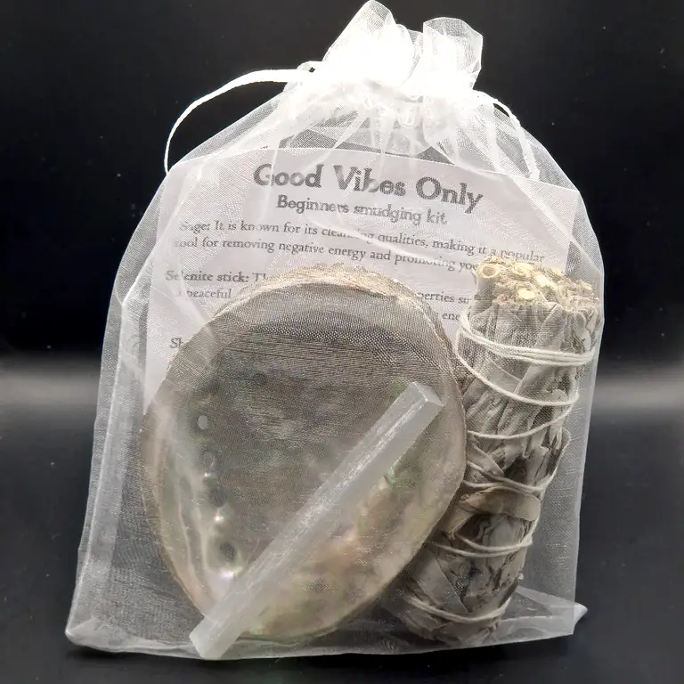 Good Vibes Only Sage Smudging Kit: Purify and Protect