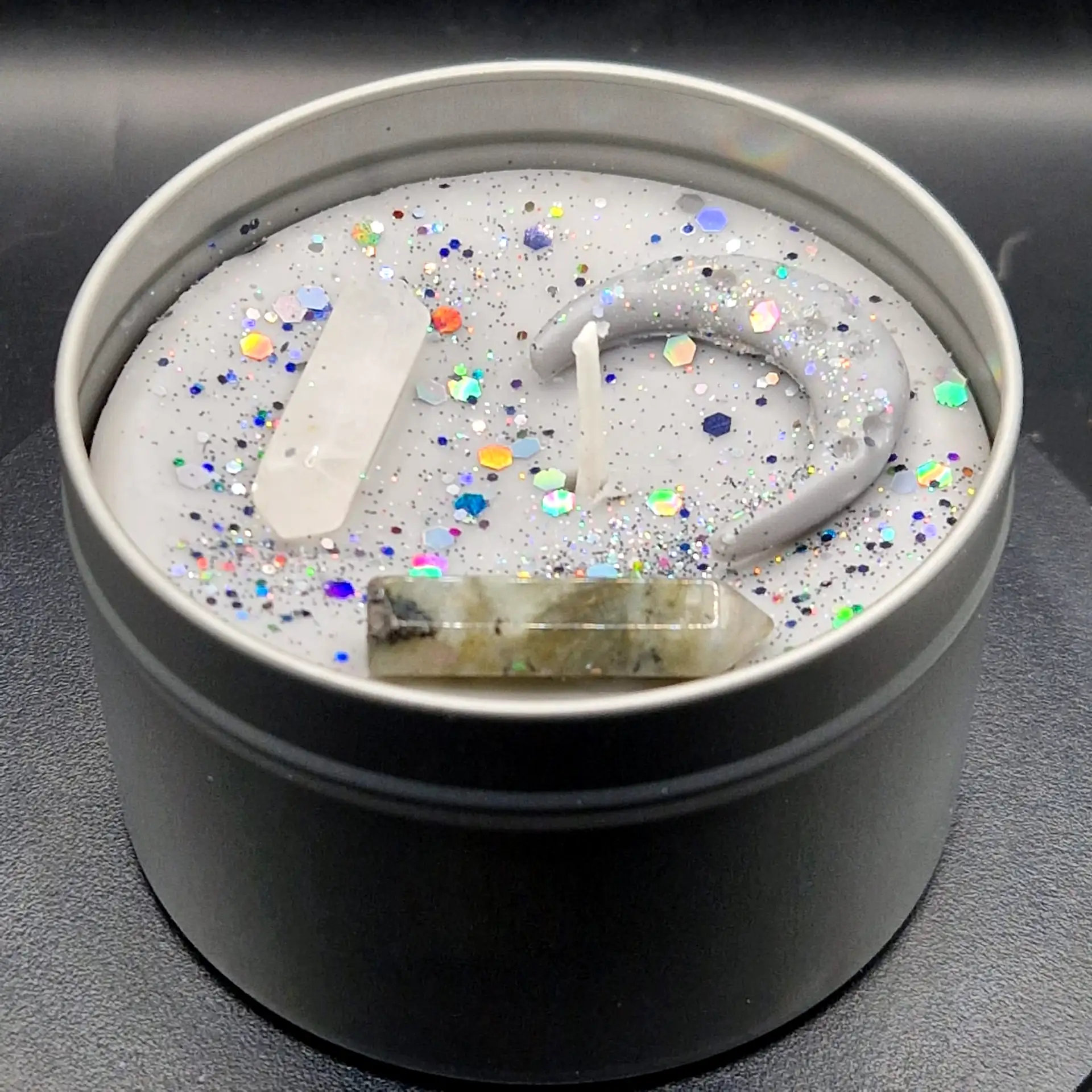 Moonstone Magic: A Crystal-Infused Candle of Intuition and Clarity